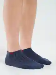 Синий носки короткие унисекс, 3 пары