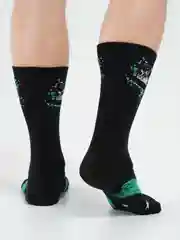 Зеленый носки мужские, с надписями