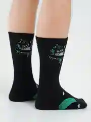 Зеленый носки мужские, с надписями