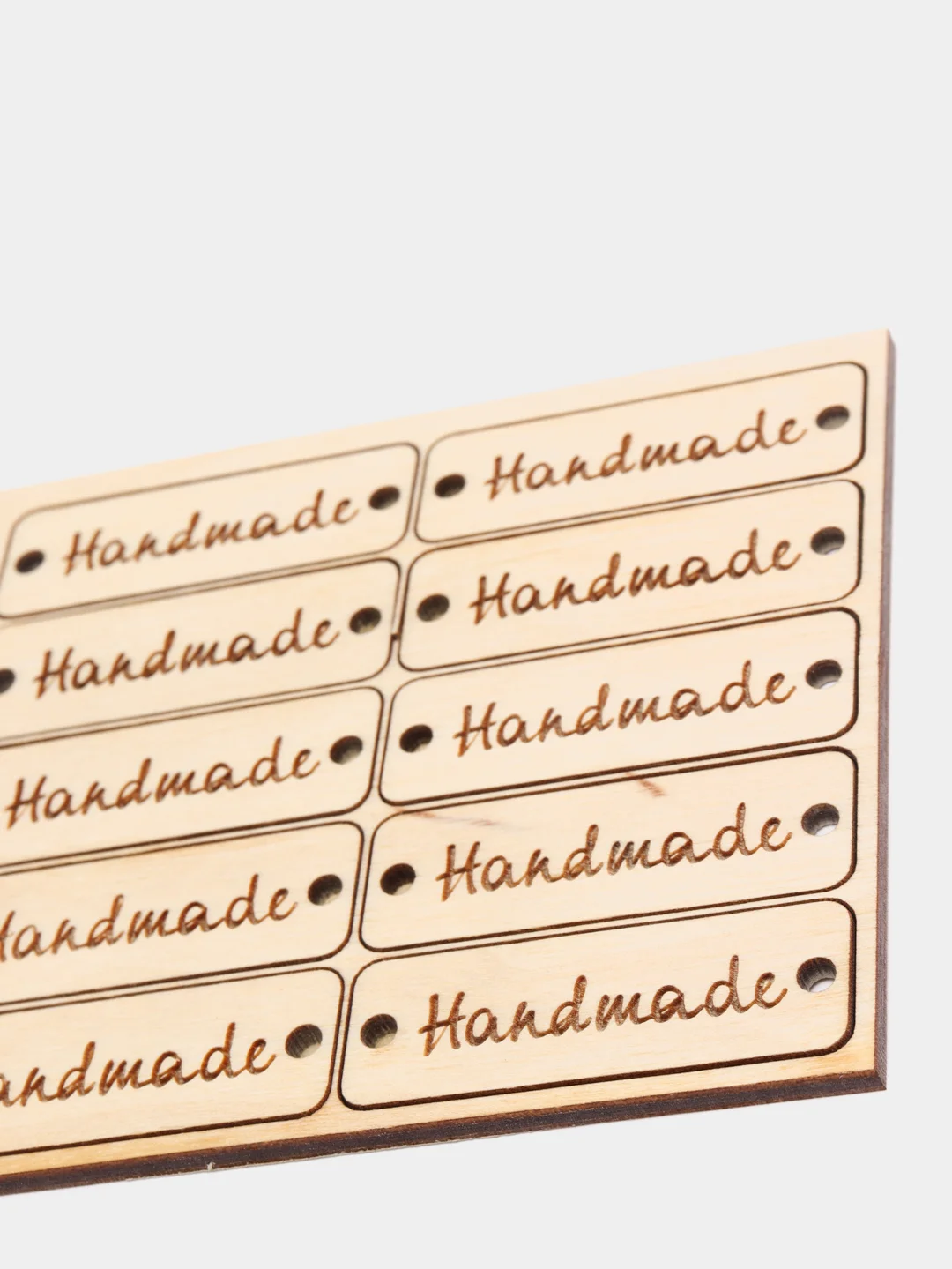 Бирка деревянная "Hand Made" 10шт.