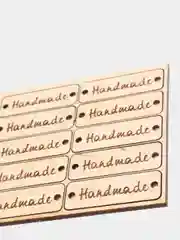 Бирка деревянная "Hand Made" 10шт.