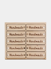Бирка деревянная "Hand Made" 10шт.