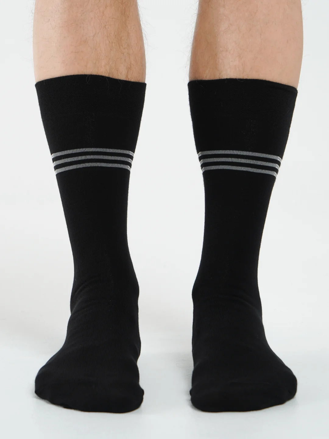 Черный носки мужские 3 пары Lw.Socks из хлопка с лайкрой, утепленные, носочки