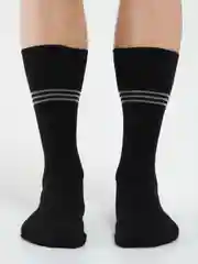 Черный носки мужские 3 пары  Lw.Socks из хлопка с лайкрой, утепленные, носочки