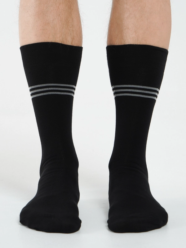 Носки мужские 3 пары  Lw.Socks из хлопка с лайкрой, утепленные, носочки