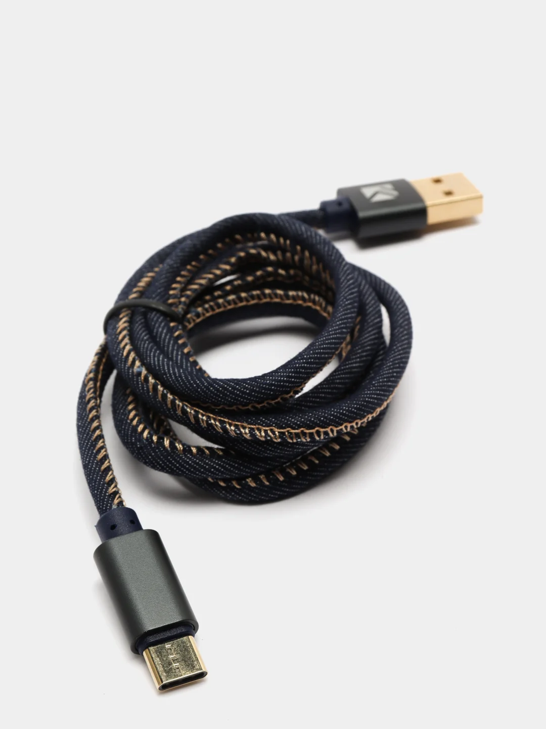 Кабель Denim Floveme, Type C и Micro SD, джинсовый, 3 цвета, 1 метр