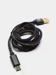 Кабель Denim Floveme, Type C и Micro SD, джинсовый, 3 цвета, 1 метр