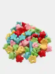 Бусины для творчества "Цветы", 10 мм, 5 цветов