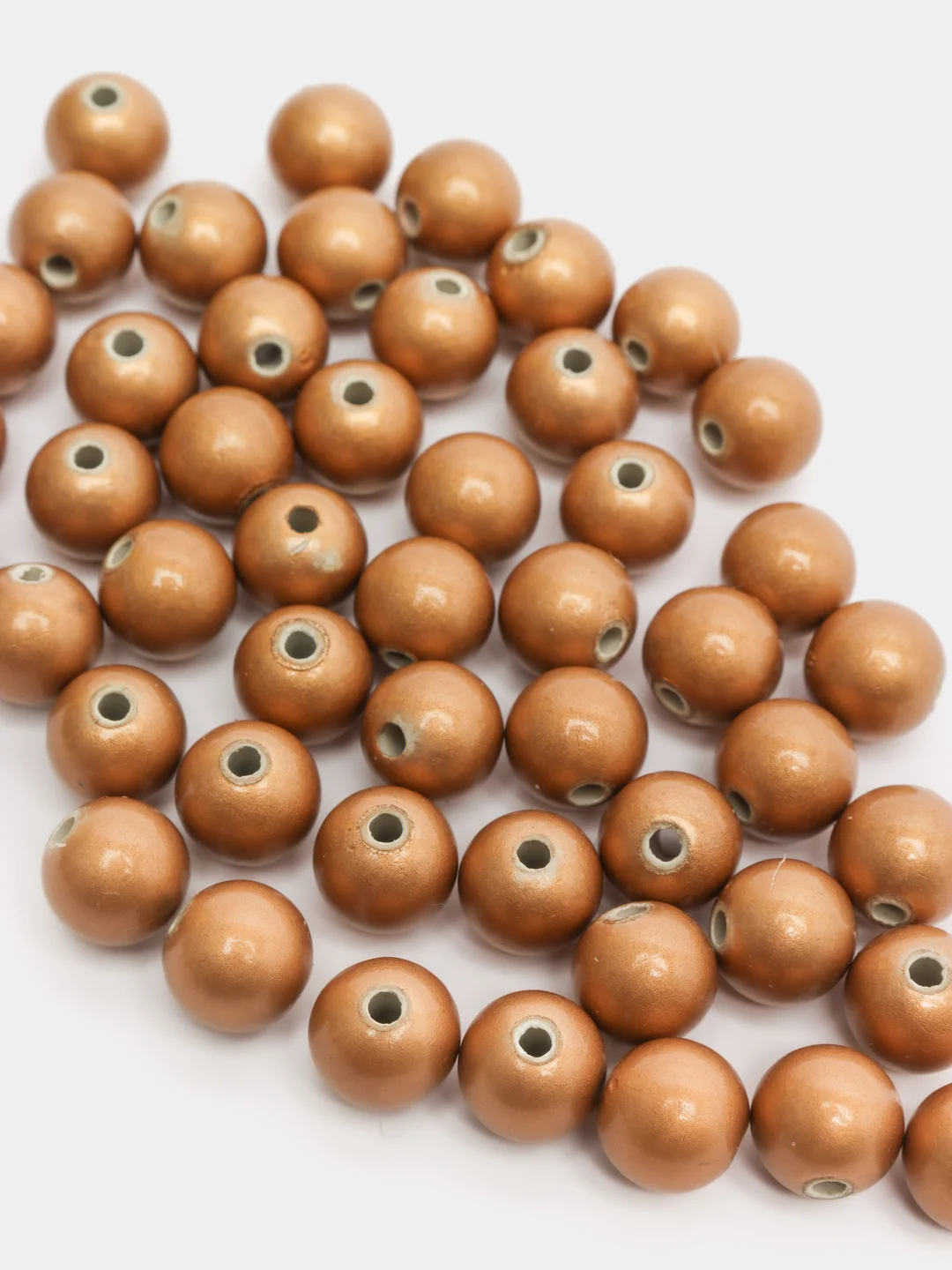 Бусины Zlatka 50 шт, диаметр 10 мм, пластиковые