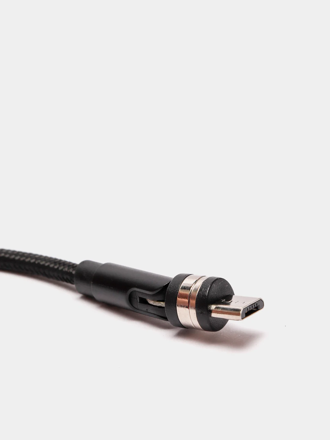 Черный usb кабель twitch 2.1 A магнитный для зарядки 2 -х метровые, поворот 180 градусов