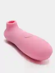 Розовый вибратор вакуумный клиторальный с вибрацией