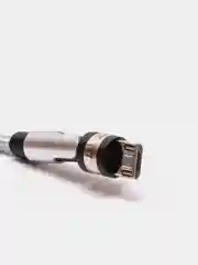 Серебряный usb кабель twitch 2.1 A магнитный для зарядки 2 -х метровые, поворот 180 градусов