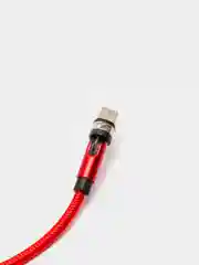 Красный usb кабель twitch 2.1 A магнитный для зарядки 2 -х метровые, поворот 180 градусов