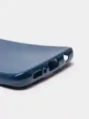 Синий samsung Galaxy S9, Самсунг Галакси С9, чехол силиконовый с глянцевым ободком
