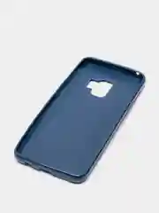Синий samsung Galaxy S9, Самсунг Галакси С9, чехол силиконовый с глянцевым ободком