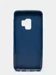 Синий samsung Galaxy S9, Самсунг Галакси С9, чехол силиконовый с глянцевым ободком