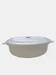 Контейнер с крышкой для микроволновки и заморозки с клапаном, белый, 2 л