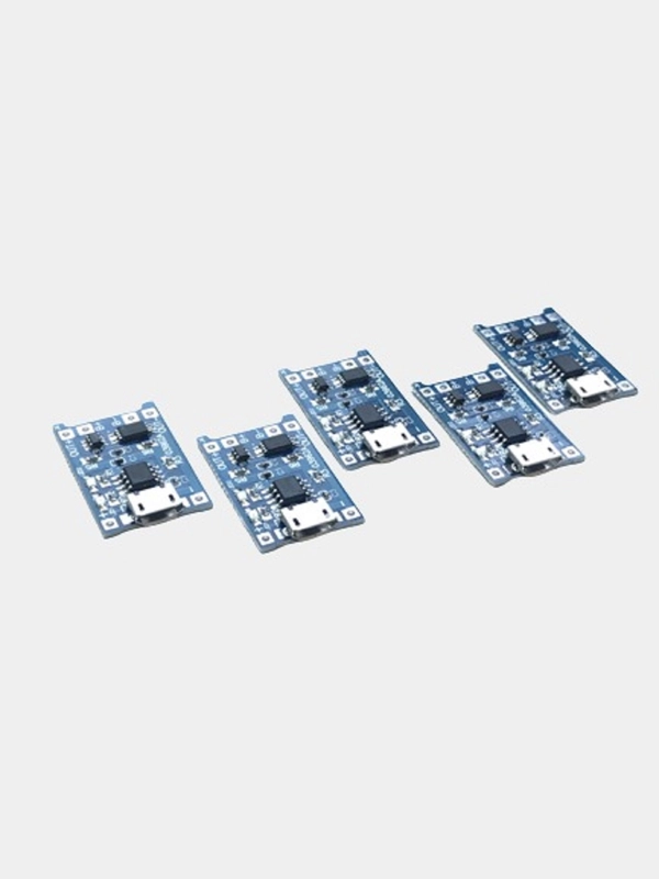 4 штуки Модуль зарядного устройства для литиевых АКБ TP4056 с защитой MicroUSB