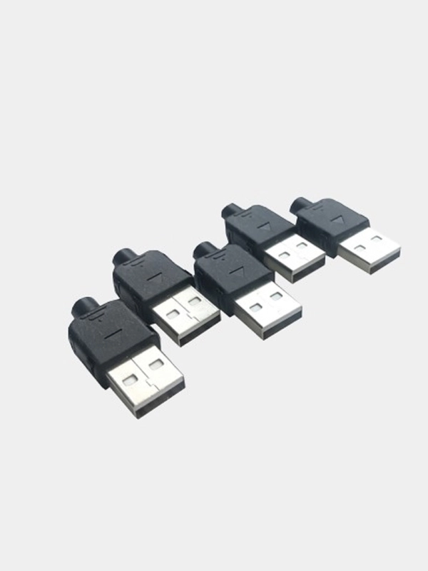 5 штук Штекер USB в корпусе разъем юсб