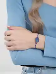 Синий женский браслет
