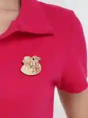 Желтый значки деревянные "Веселые персонажи"