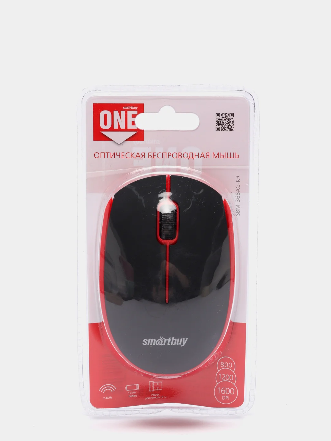 Красный мышь беспроводная оптическая SmartBuy SBM-368AG