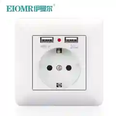 Белый розетка с USB-портами