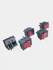 4 штуки Переключатель KCD4-201N-C3-R/4P on-off красный 15A 250VAC 4 контакта 2 положения