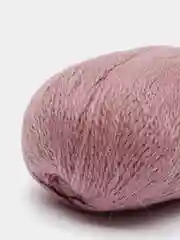 Пастельно-коралловый пряжа, пух норки