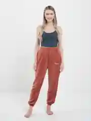 Бордовый домашние теплые штаны