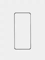 Защитное стекло КАРТОФАН для Realme 7 Pro, 8, 8 Pro с олеофобным покрытием и черной рамкой