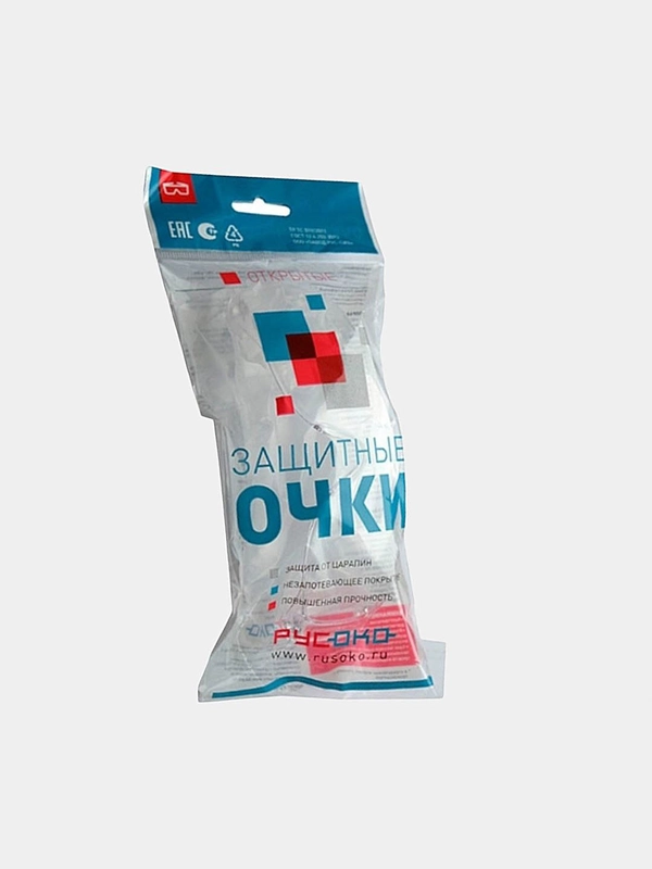 Очки защитные, строительные, открытые, прозрачные