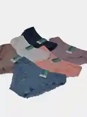 Белый трусы женские, бамбук с кружевом