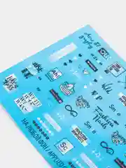 Зеленый слайдеры для маникюра новогодние /Слайдеры для ногтей/наклейки/дизайна ногтей