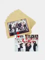 Конверт подарочный для денег с фото открыткой k-pop "BTS"