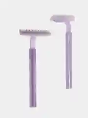 Сиреневый станок одноразовый цветной "Smooth skin" для бритья