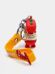 Красный брелок  на сумку или ключи