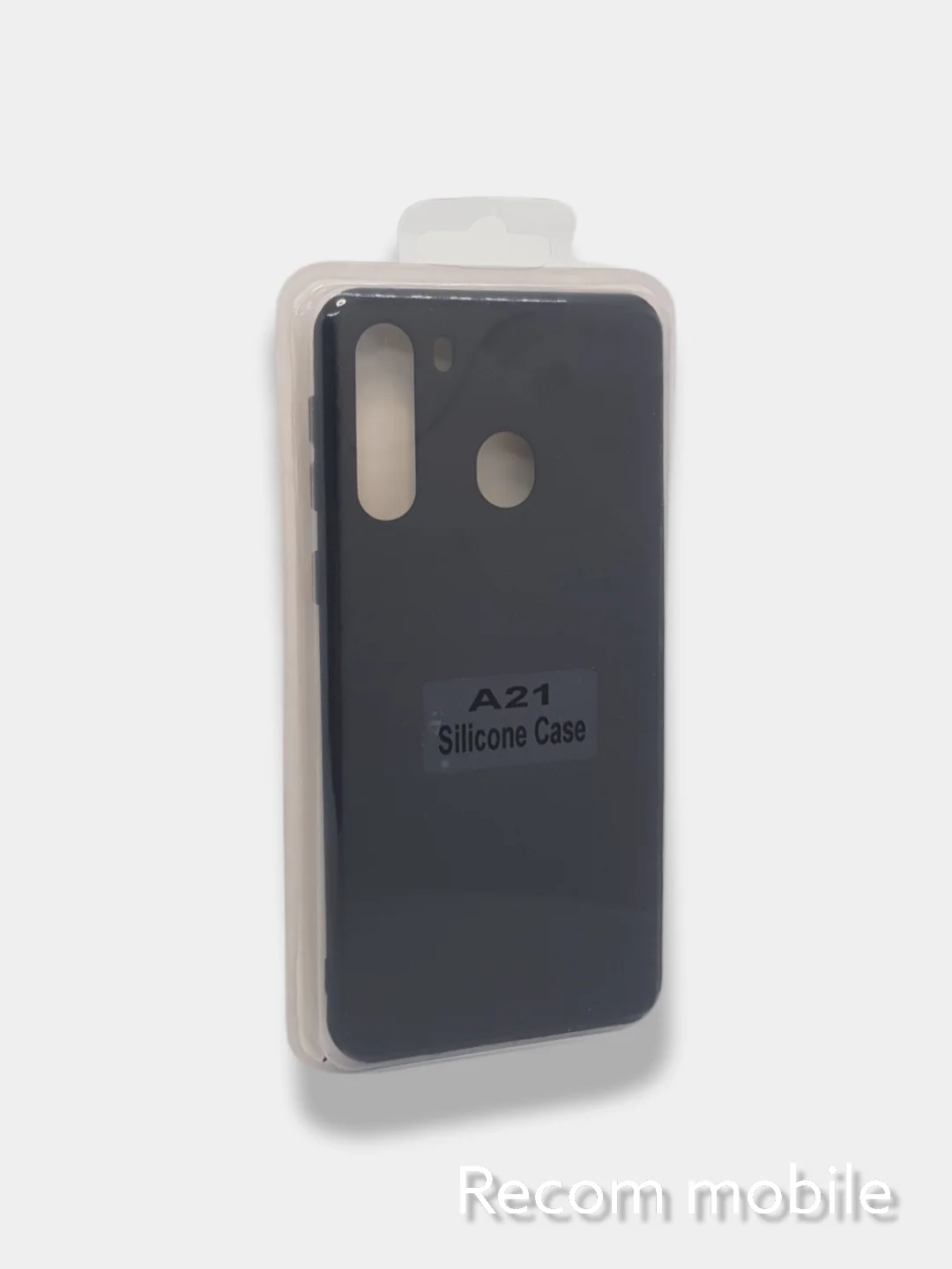 Черный чехол Siliconе Case для Samsung A21 Cамсунг А21 soft touch