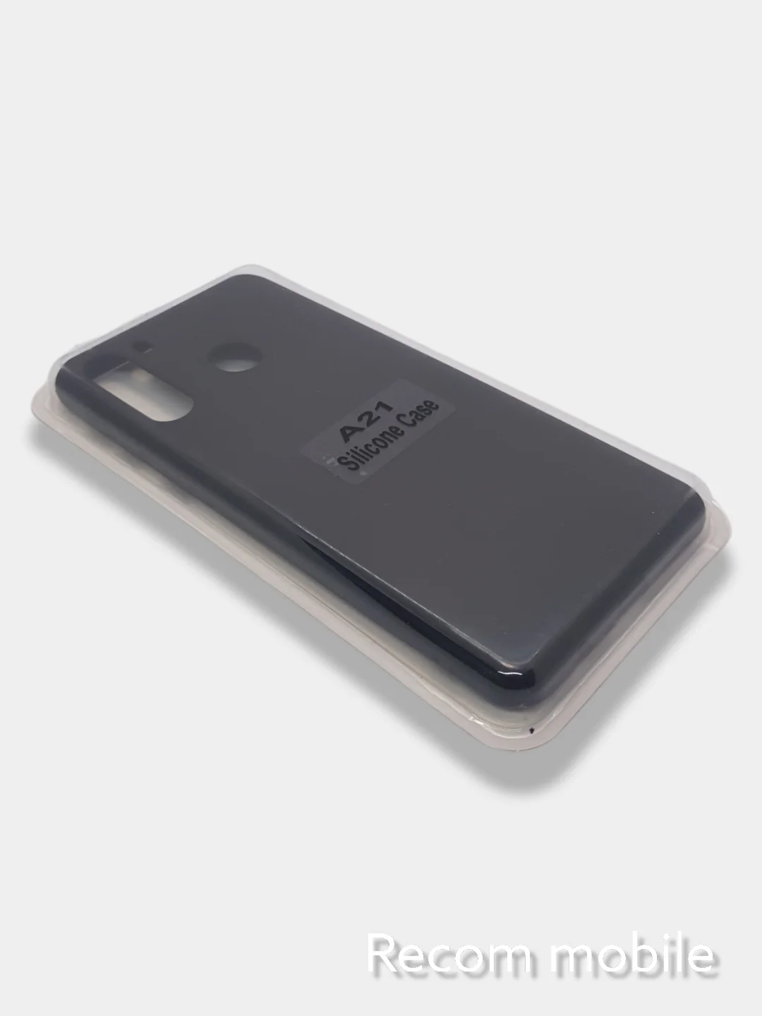Черный чехол Siliconе Case для Samsung A21 Cамсунг А21 soft touch
