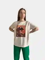Футболка женская с принтом, oversize