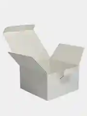 Белый коробка подарочная крафт, для упаковки подарков  120x70x120 мм, 3 штуки, самосборная