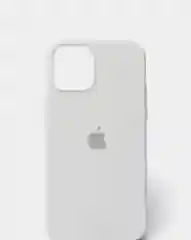 Белый чехол Silicone Case для iPhone 12/12Pro, закрытый низ