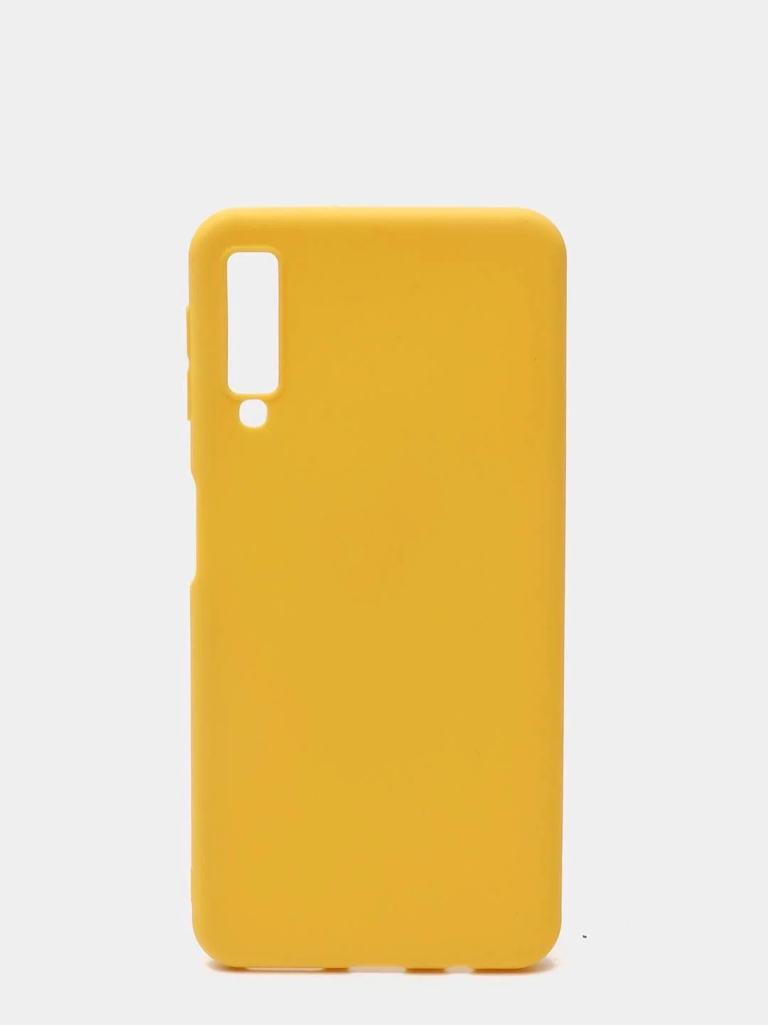 Желтый чехол Samsung Galaxy A7 2018 силиконовый A750