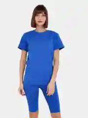 Синий костюм с бриджами