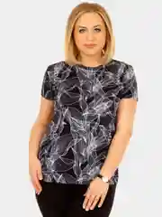 Футболка женская, 100% хлопок, большие размеры 50-60