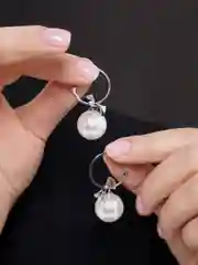 Белый серьги 3 в 1 с подвеской, 5 цветов с жемчугом