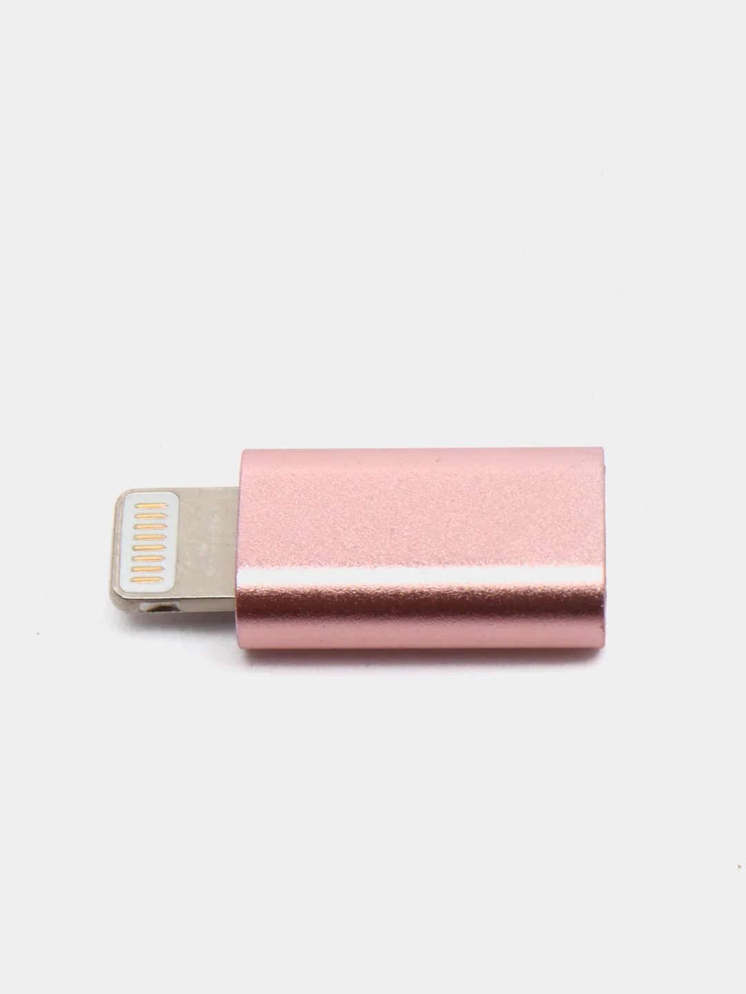 Адаптер Lightning - Micro, P2 J0026, цвет розовое золото