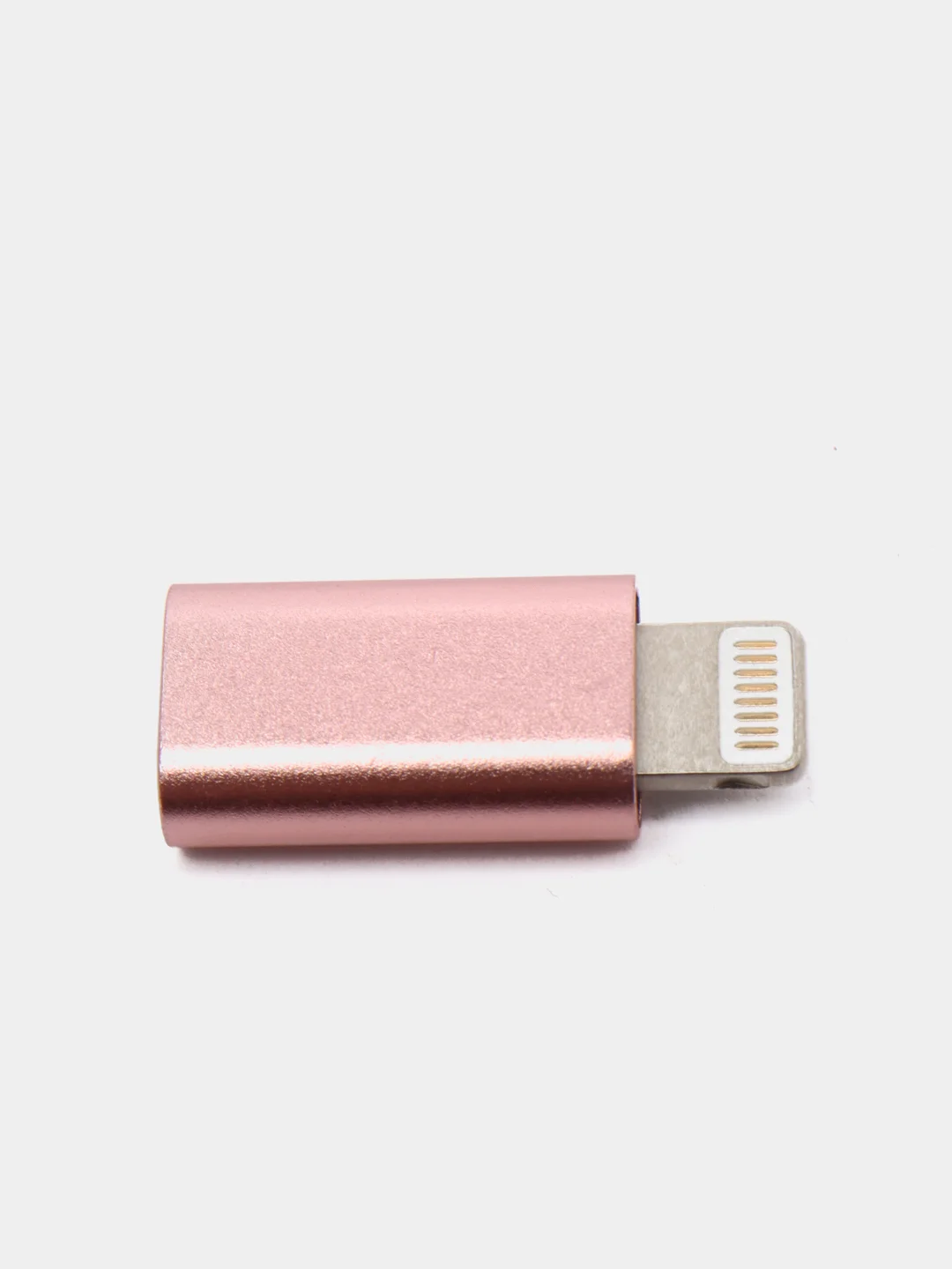 Адаптер Lightning - Micro, P2 J0026, цвет розовое золото