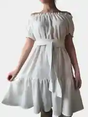 Белый платье летнее, хлопок