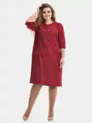 Бордовый платье женское, большие размеры